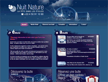 Tablet Screenshot of nuit-nature.fr